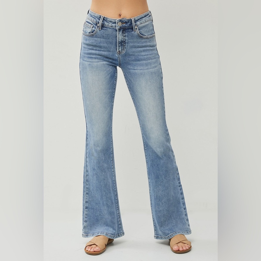 Risen high rise flare leg